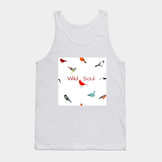 Wild Soul Birds Tank Top by Jesscreative